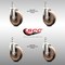 Service Caster 5 Inch 316SS High Temp Glass Filled Nylon 12mm Threaded Stem Caster Set SCC SCC-SS316TS20S514-GFNSHT-M1215-4 - alternate 1
